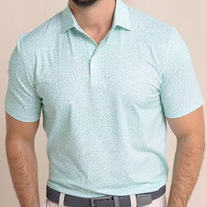 Custom Full Printed Plain Cotton Spandex Quick Drying Work Short Sleeve Polo Shirt