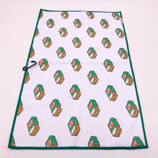 Cheap Price Printed Microfiber Eco Antimicrobial Plain Golf Towel