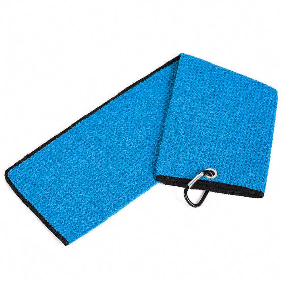 Eco Friendly Comfortable Waffle Plain Microfiber Golf Towel with Company Logo 2