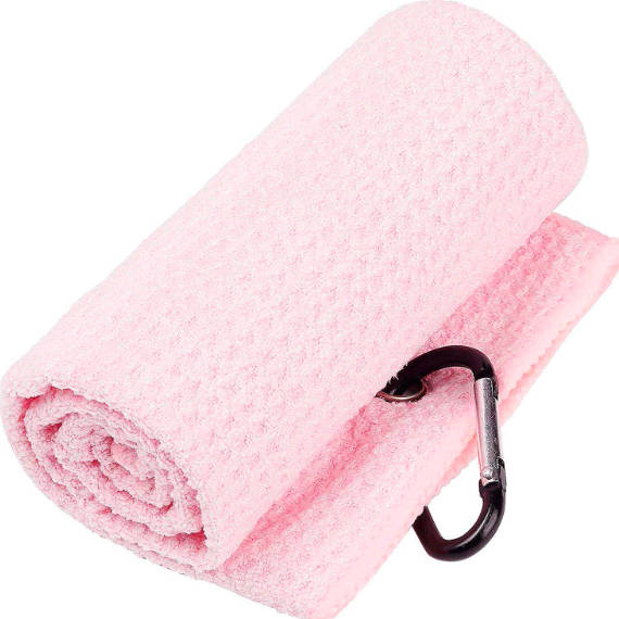 Eco Friendly Comfortable Waffle Plain Microfiber Golf Towel with Company Logo
